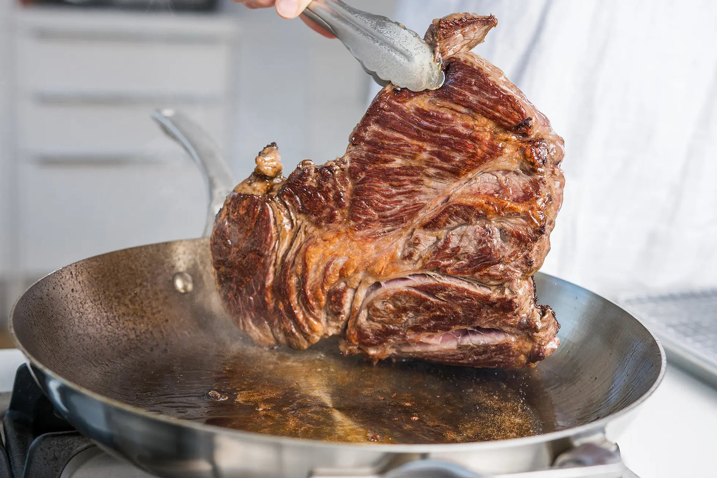 Poêle en inox Cookéa pour une cuisson saine